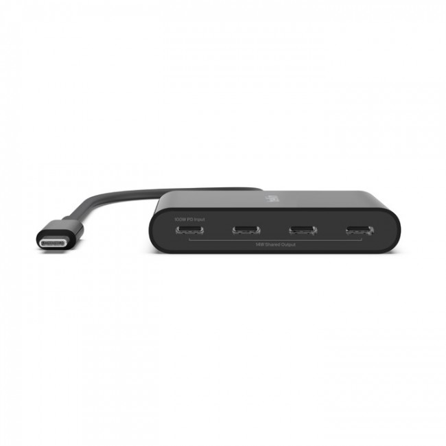Belkin AVC018BTBK interface hub USB Type-C 10000 Mbit/s Black