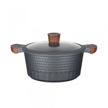 Resto Kitchenware Capella 4.6 L Round Black, Wood
