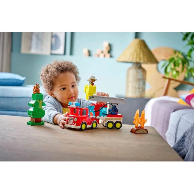 LEGO DUPLO 10473 Fire Truck with Hose and Firefighter