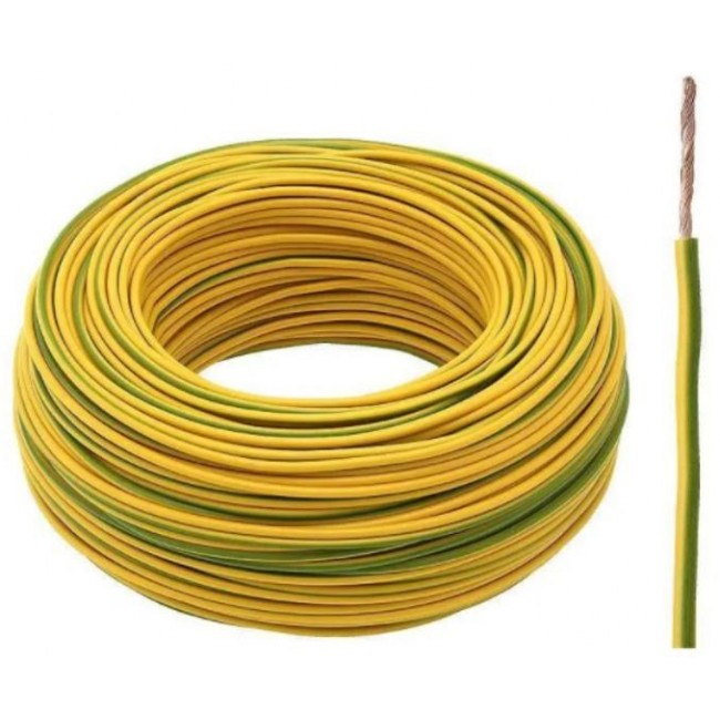 Stranded cable LgY 1x16 16mm2 YELLOW-GREEN ELECTRIC CABLE 100m