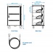 Ewent EW1701 portable device management cart/cabinet Portable device management cabinet Black, Grey Ewent EW1701 portable device management cart/cabinet Portable device management cabinet Black, Grey