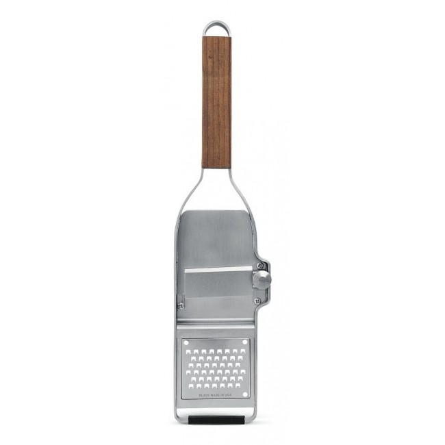 Microplane 43313 manual grater/spiralizer Grip grater Silver, Wood Microplane 43313 manual grater/spiralizer Grip grater Silver, Wood