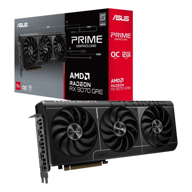 ASUS Prime -RX9070GRE-O12G AMD Radeon RX 9070 GRE 12 GB GDDR6 ASUS Prime -RX9070GRE-O12G AMD Radeon RX 9070 GRE 12 GB GDDR6