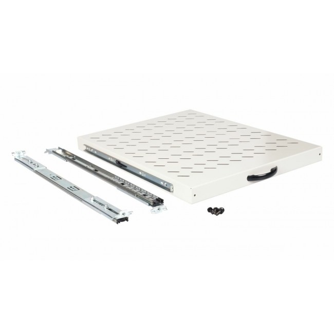 Equip Sliding Shelf 19', 1U, 800MM, Grey