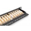 Digitus CAT 6, Class E High Density Patch Panel, shielded, black