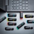 Intenso 3511561 USB flash drive 8 GB USB Type-A 2.0 Black, Red, Green, Transparent, Yellow, Blue