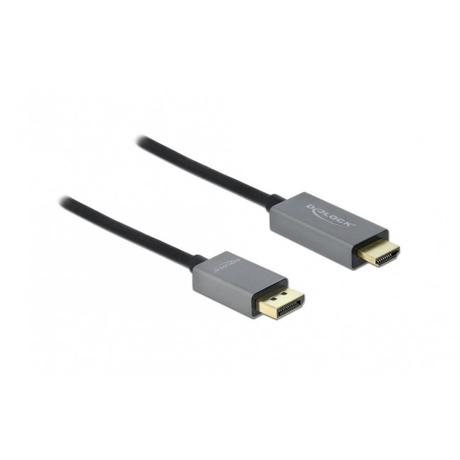 DeLOCK Active DisplayPort 1.4 to HDMI Cable 4K 60 Hz (HDR) 2 m