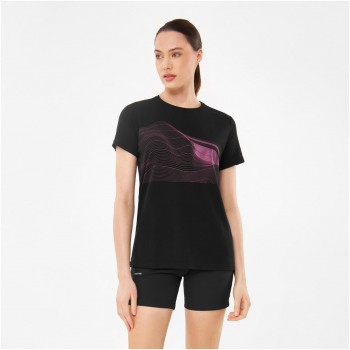 T-shirt damski VIKING Morain Lady Bamboo czarny M