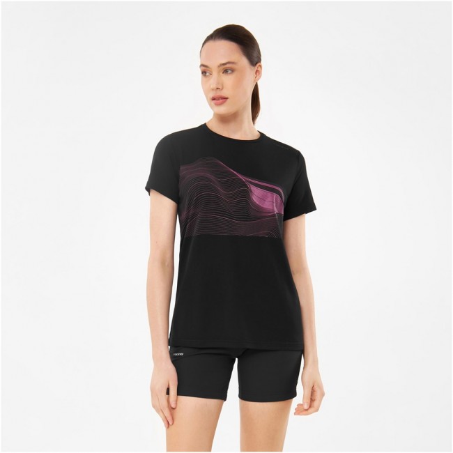 T-shirt damski VIKING Morain Lady Bamboo czarny M