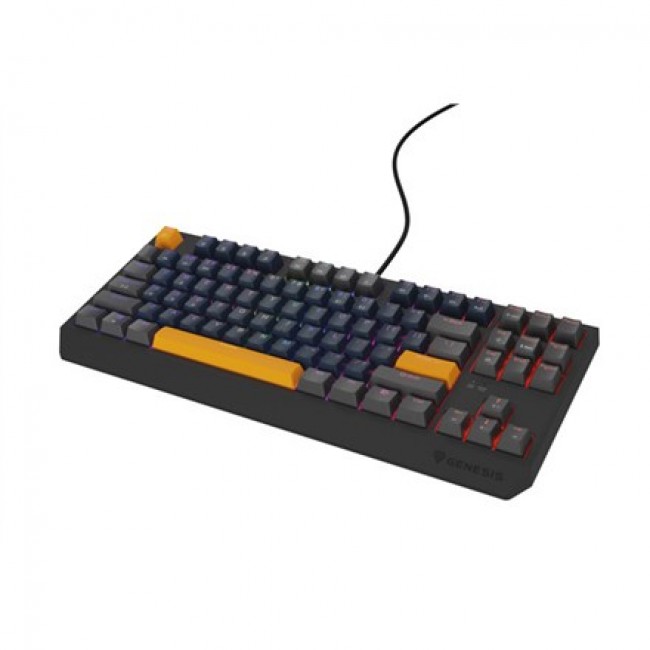 GENESIS THOR 230 TKL keyboard Gaming USB + RF Wireless + Bluetooth QWERTY Black, Blue, Grey, Orange GENESIS THOR 230 TKL keyboard Gaming USB + RF Wireless + Bluetooth QWERTY Black, Blue, Grey, Orange