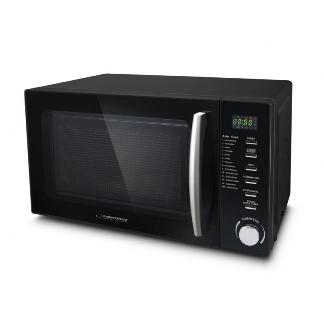 Esperanza COCINERO Black Combination microwave Countertop 20 L 1200 W Esperanza COCINERO Black Combination microwave Countertop 20 L 1200 W