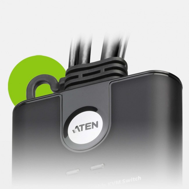 ATEN 2-Port USB FHD HDMI Cable KVM Switch ATEN 2-Port USB FHD HDMI Cable KVM Switch