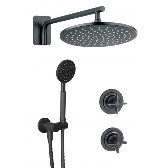 Concealed shower set