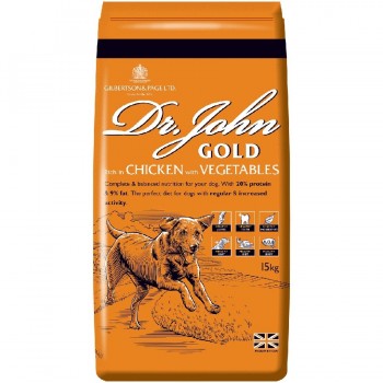 DR JOHN Gold Chicken - dry dog food - 15kg