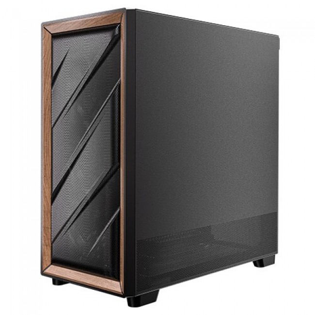 Antec FLUX SE Midi Tower Black, Wood