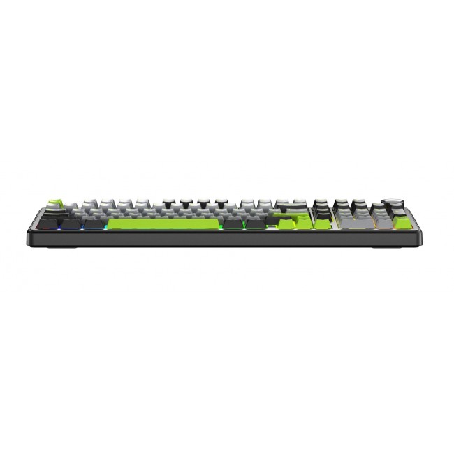 F99 Pro Black+Grey+Green GrayWood RGB AULA gasket keyboard