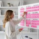Ergo Office mobile dry erase board, horizontal orientation, white, single sided, with shelf, board dimensions 1190x790mm, ER-306