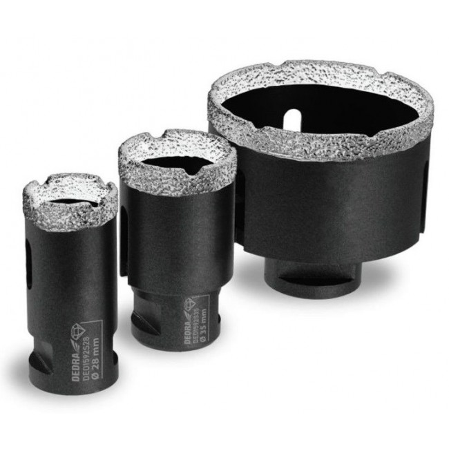 Set of diamond corers Vacuum Brazed 28,35,68mm 3 p