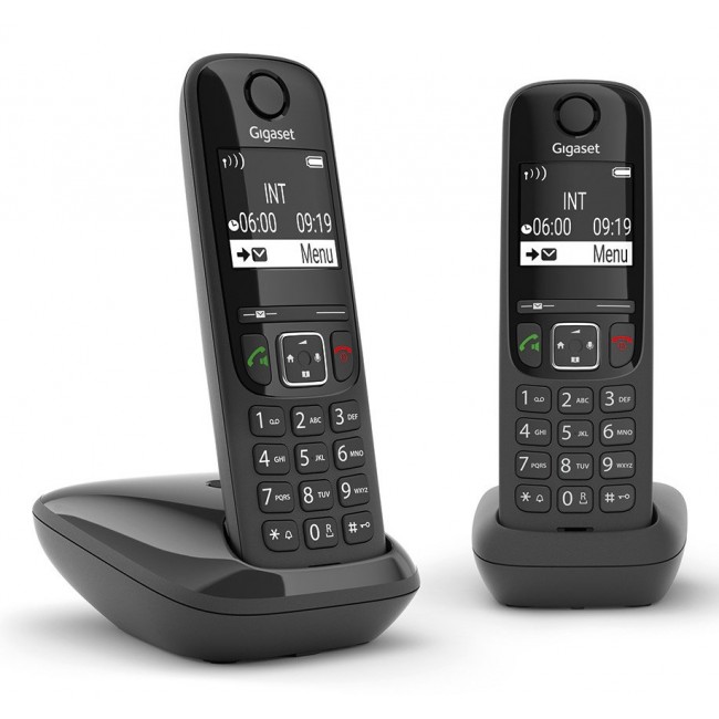 Gigaset AS690 Duo Analog/DECT telephone Caller ID Black Gigaset AS690 Duo Analog/DECT telephone Caller ID Black