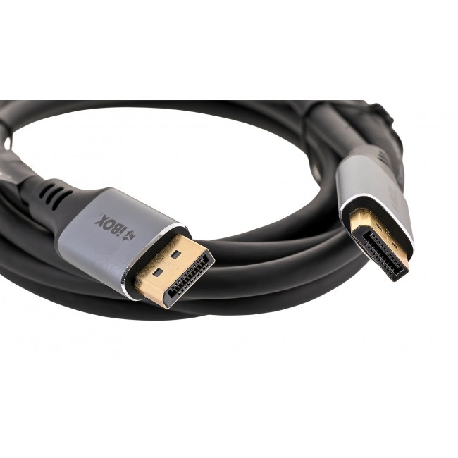 iBox ITVDP013 DisplayPort cable 4K 60Hz gold plug 3 m