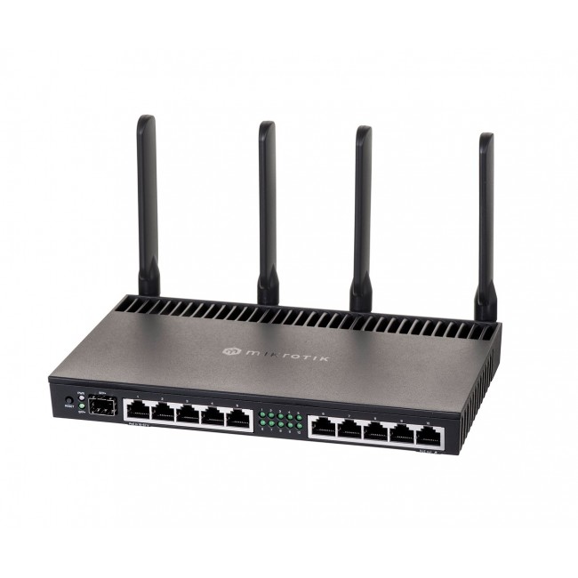 Mikrotik RB4011iGS+5HacQ2HnD-IN wireless router Gigabit Ethernet Dual-band (2.4 GHz / 5 GHz) Black