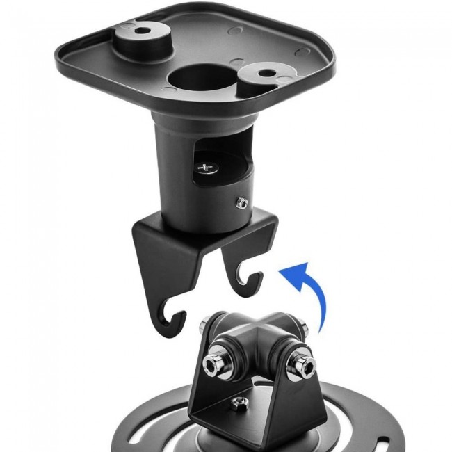 Techly Universal Ceiling Bracket for Projector, Black ICA-PM 100BK Techly Universal Ceiling Bracket for Projector, Black ICA-PM 100BK