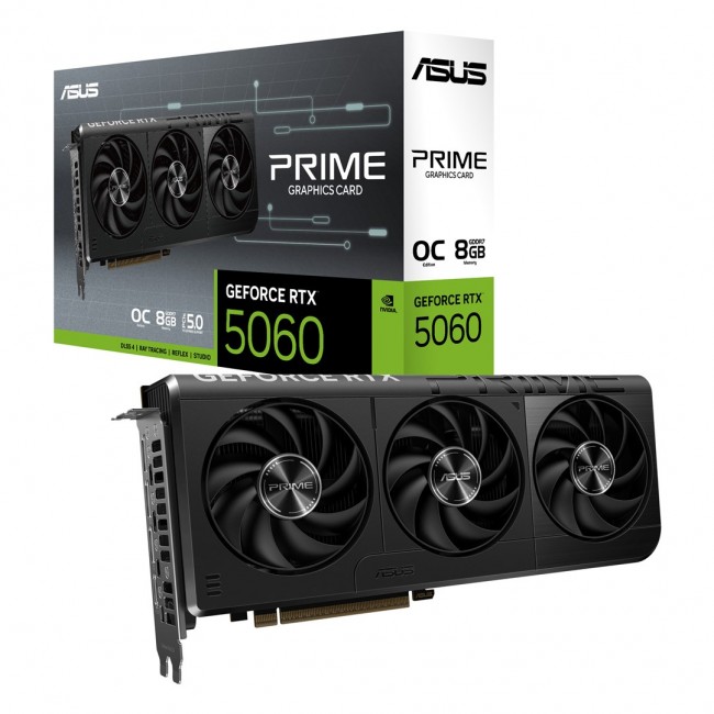 ASUS Prime -RTX5060-O8G NVIDIA GeForce RTX 5060 8 GB GDDR7 ASUS Prime -RTX5060-O8G NVIDIA GeForce RTX 5060 8 GB GDDR7