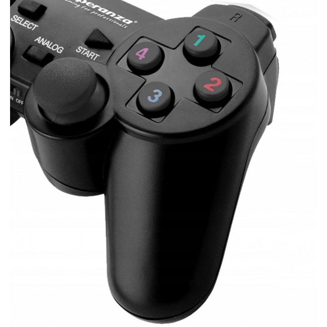 Esperanza EGG108K Gaming Controller Black USB 2.0 Gamepad Analogue / Digital PC, Playstation 3 Esperanza EGG108K Gaming Controller Black USB 2.0 Gamepad Analogue / Digital PC, Playstation 3