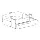 Maclean MC-875 Under Desk Steel Drawer with Shelf Up to Max. 5kg Base Under Table Holder Hanging Drawer with Organiser Maclean MC-875 Under Desk Steel Drawer with Shelf Up to Max. 5kg Base Under Table Holder Hanging Drawer with Organiser
