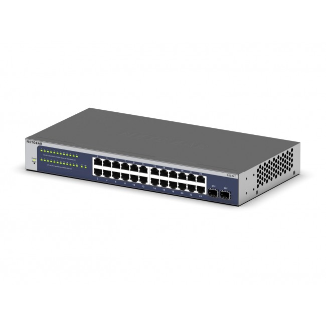 NETGEAR GS724Tv6 Managed Gigabit Switch (GS724T-600EUS) 26P