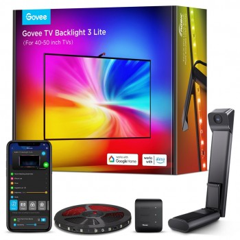 Govee H6097 TV Backlight 3 Lite | LED Strip | backlight for 40-50 inch TV, RGBICW, Wi-Fi+Bluetooth