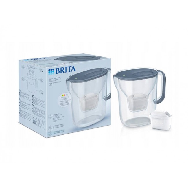 BRITA Style ESSENTIAL XL graphite filter jug + MX Pro Pure Performance filter
