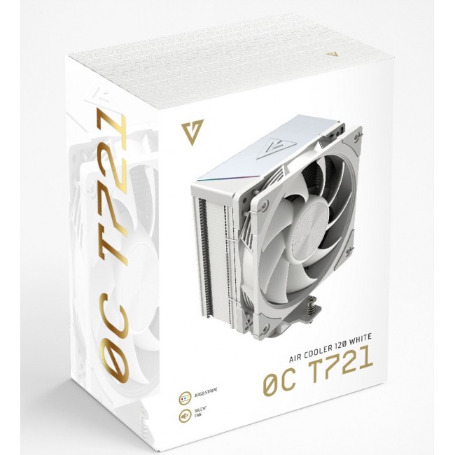 MODECOM Volcano 0C T721 Processor Air cooler 12 cm White