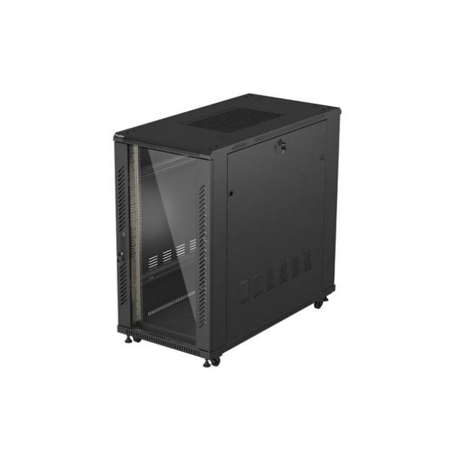 Lanberg FF01-6222-12B rack cabinet 22U Freestanding rack Black Lanberg FF01-6222-12B rack cabinet 22U Freestanding rack Black