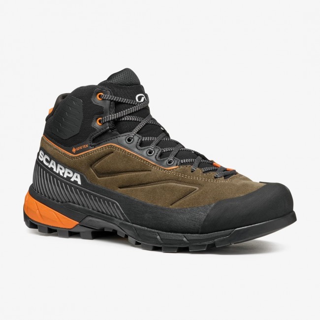 Scarpa RAPID XT MID GTX, 43.5, Caribou Brown - Rust Orange