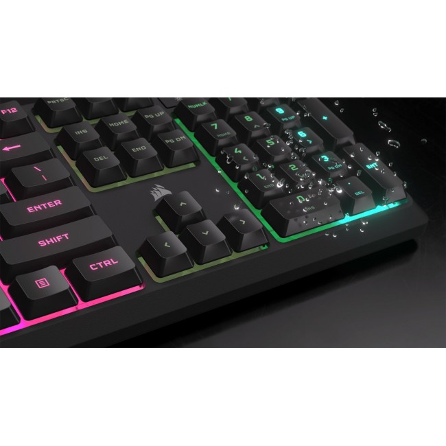 Corsair K55 CORE RGB keyboard Gaming USB QWERTZ German Black