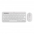 Logitech Pebble 2 Combo keyboard Mouse included Universal RF Wireless + Bluetooth QWERTY US International White