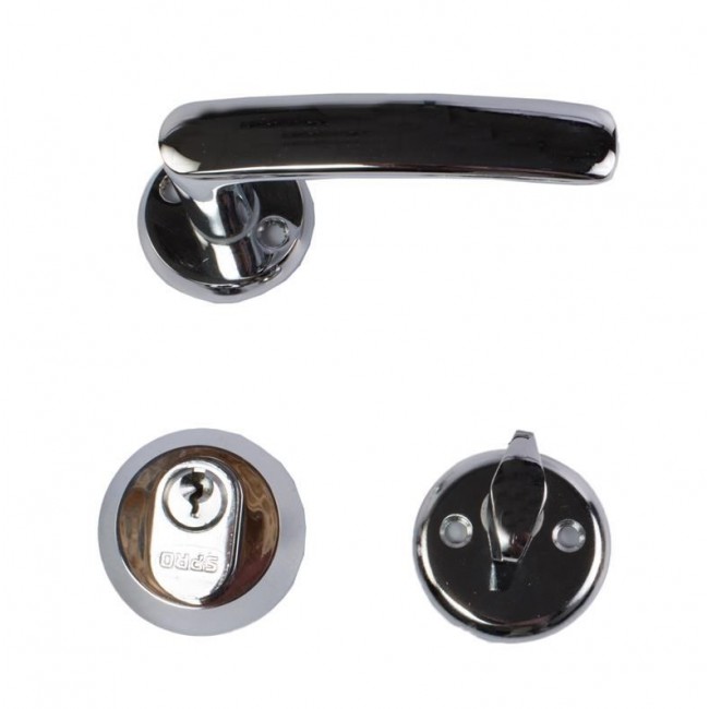 HANDLE K27+CYLINDER S-PRO+WC SET 16MM CH HANDLE K27+CYLINDER S-PRO+WC SET 16MM CH