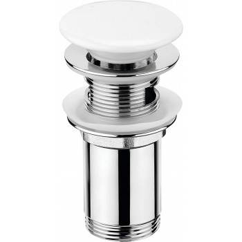 Stopper for washbasin or bidet with sleeve - ceramic