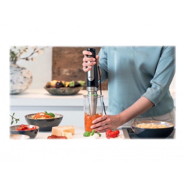 Braun MQ 7025X 0.6 L Immersion blender 1000 W Black, Stainless steel Braun MQ 7025X 0.6 L Immersion blender 1000 W Black, Stainless steel