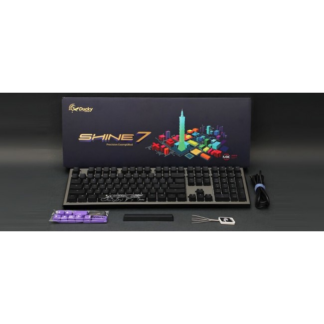 Ducky Shine 7 keyboard Gaming USB German Black, Grey Ducky Shine 7 keyboard Gaming USB German Black, Grey