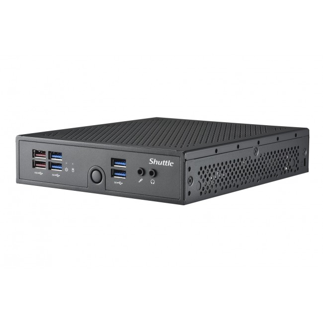 Shuttle XPC slim Barebone DS50U3, Intel i3-1315U, 2x LAN (1x 2.5Gbit ,1x 1Gbit), 1xCOM,1xHDMI,1xDP, 1x VGA, fanless, 24/7 permanent operation