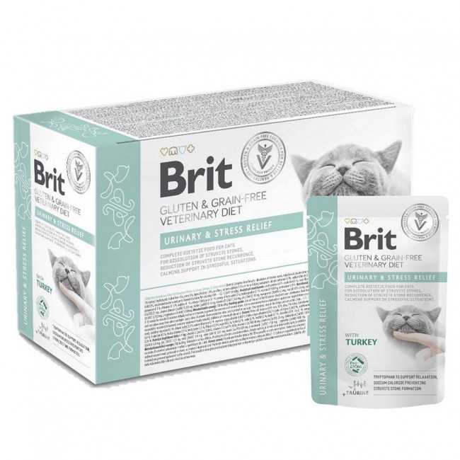 BRIT VD Urinary and Stress Relief Pouch - wet cat food - 12x85g BRIT VD Urinary and Stress Relief Pouch - wet cat food - 12x85g