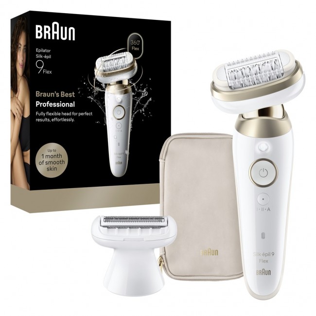 Braun Silk- pil 9 Silk pil 9 Flex 9-030 3D 40 tweezers White, Gold