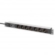 Digitus DN-95441 power distribution unit (PDU) 7 AC outlet(s) 1U Black, Silver