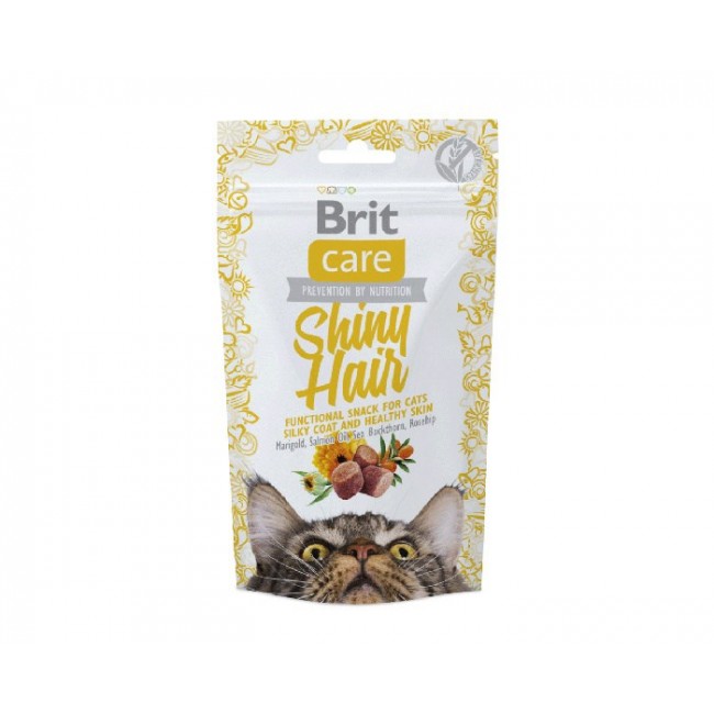 Brit Care Cat Snack SHINY Hair - cat treat - 50 g