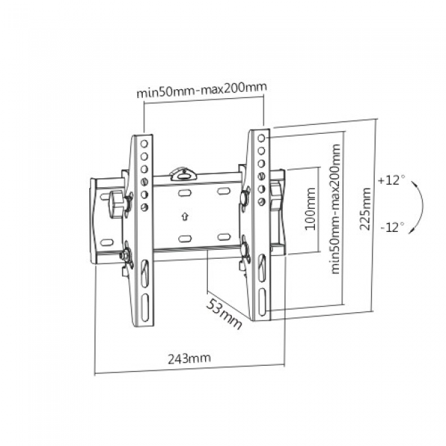 Gembird WM-42T-02 TV mount/stand 106.7 cm (42 Gembird WM-42T-02 TV mount/stand 106.7 cm (42