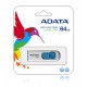 ADATA 64GB C008 USB flash drive USB Type-A 2.0 Blue, White ADATA 64GB C008 USB flash drive USB Type-A 2.0 Blue, White