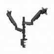 Gembird MA-DA2P-02 Adjustable desk 2-display mounting arm, 17 -32 , black