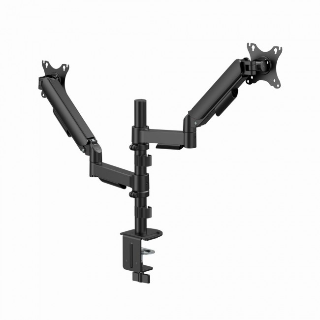 Gembird MA-DA2P-02 Adjustable desk 2-display mounting arm, 17 -32 , black Gembird MA-DA2P-02 Adjustable desk 2-display mounting arm, 17 -32 , black
